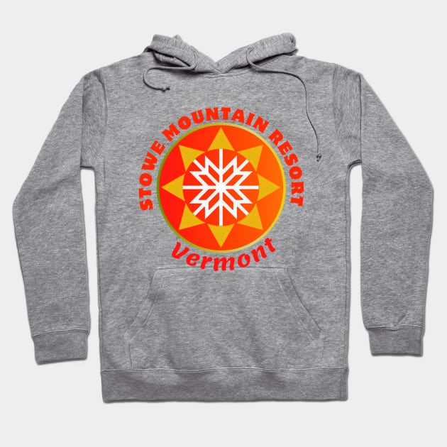 Stowe Mountain Resort, Vermont USA.  Gift Ideas For The Ski Enthusiast. Hoodie by Papilio Art